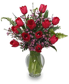 Red Tulips – Floral Arrangement